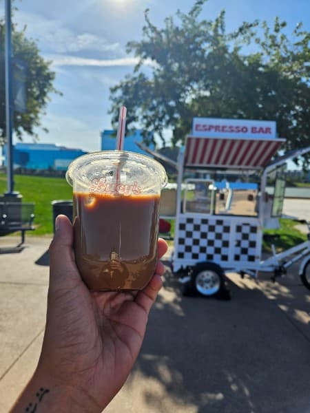 Iced coffee from Lucy's Coffee Express